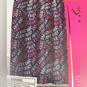 14-pc Juicy Couture Black Pink Purple-Lavender Shower Curtain Set 70x72  NEW NWT